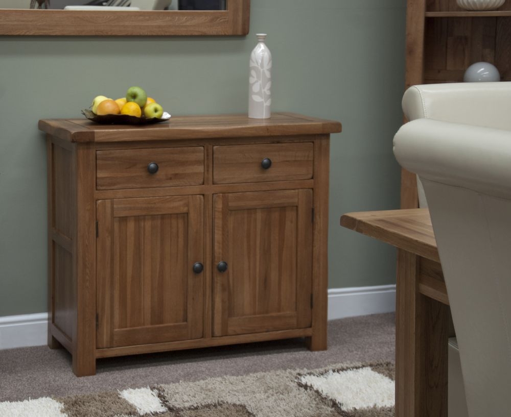 Product photograph of Homestyle Gb Rustic Oak Small Sideboard from Choice Furniture Superstore.