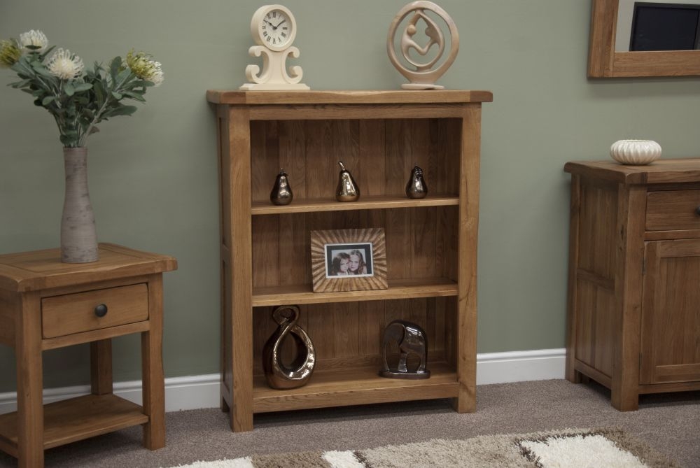 Product photograph of Homestyle Gb Rustic Oak Small Bookcase from Choice Furniture Superstore.