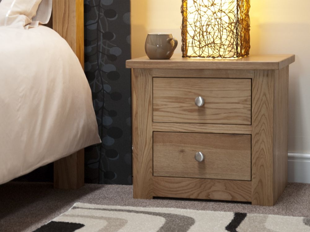 Product photograph of Homestyle Gb Torino Oak Oak Small Bedside Cabinet from Choice Furniture Superstore.