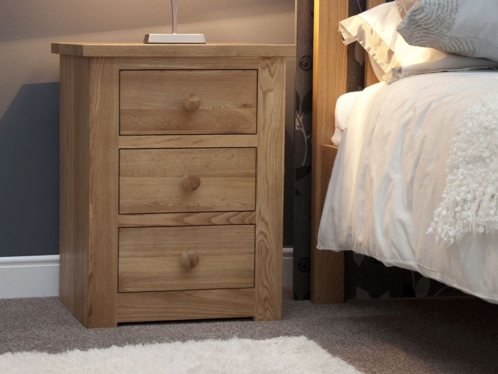 Product photograph of Homestyle Gb Torino Oak Large Bedside Cabinet from Choice Furniture Superstore.