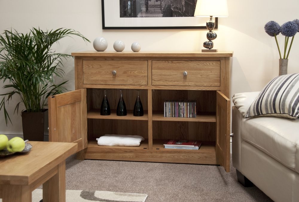 Product photograph of Homestyle Gb Torino Oak Small Sideboard from Choice Furniture Superstore.