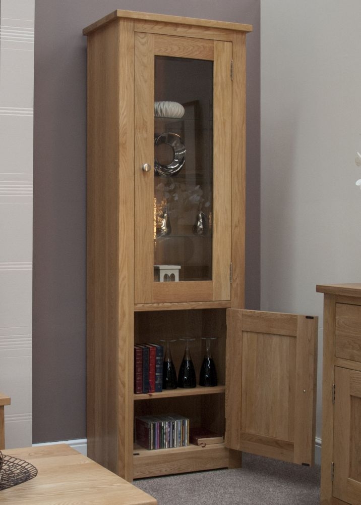 Product photograph of Homestyle Gb Torino Oak Display Cabinet from Choice Furniture Superstore.