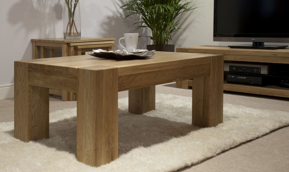 Product photograph of Homestyle Gb Trend Oak Large Coffee Table from Choice Furniture Superstore.