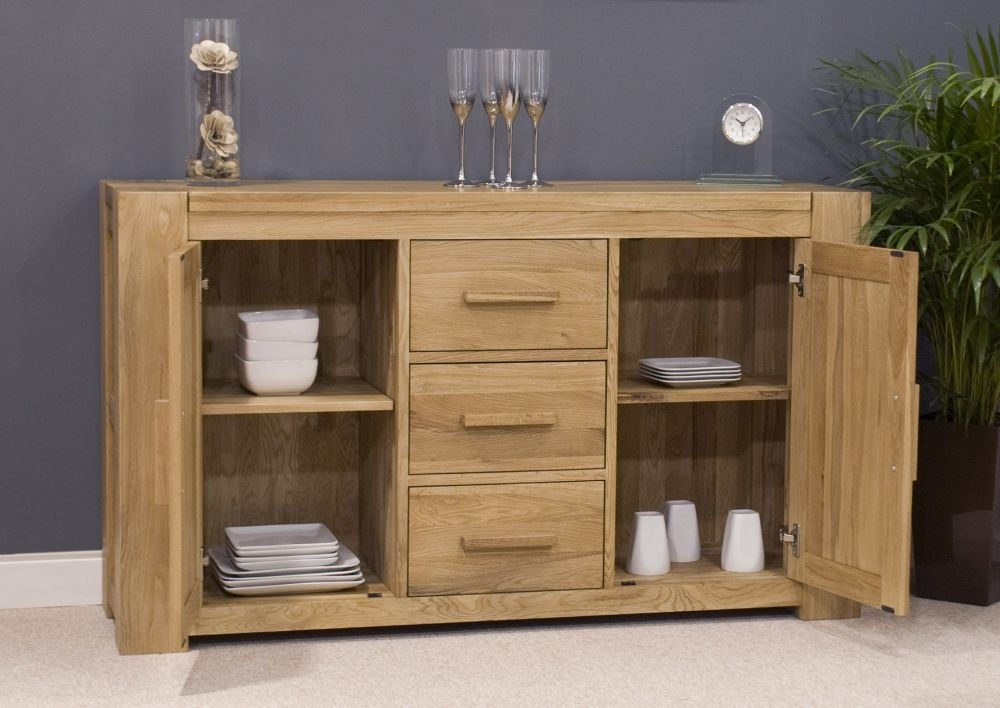 Product photograph of Homestyle Gb Trend Oak Large Sideboard from Choice Furniture Superstore.
