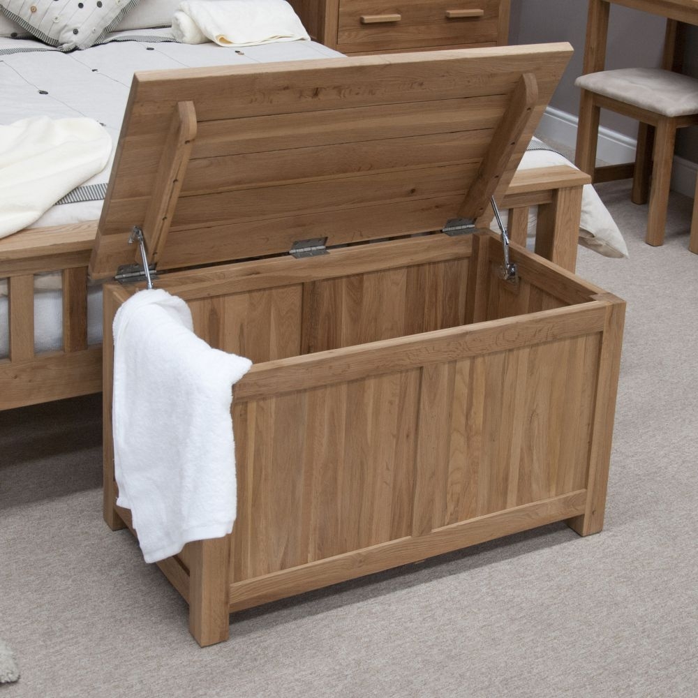 Product photograph of Homestyle Gb Opus Oak Blanket Box from Choice Furniture Superstore.