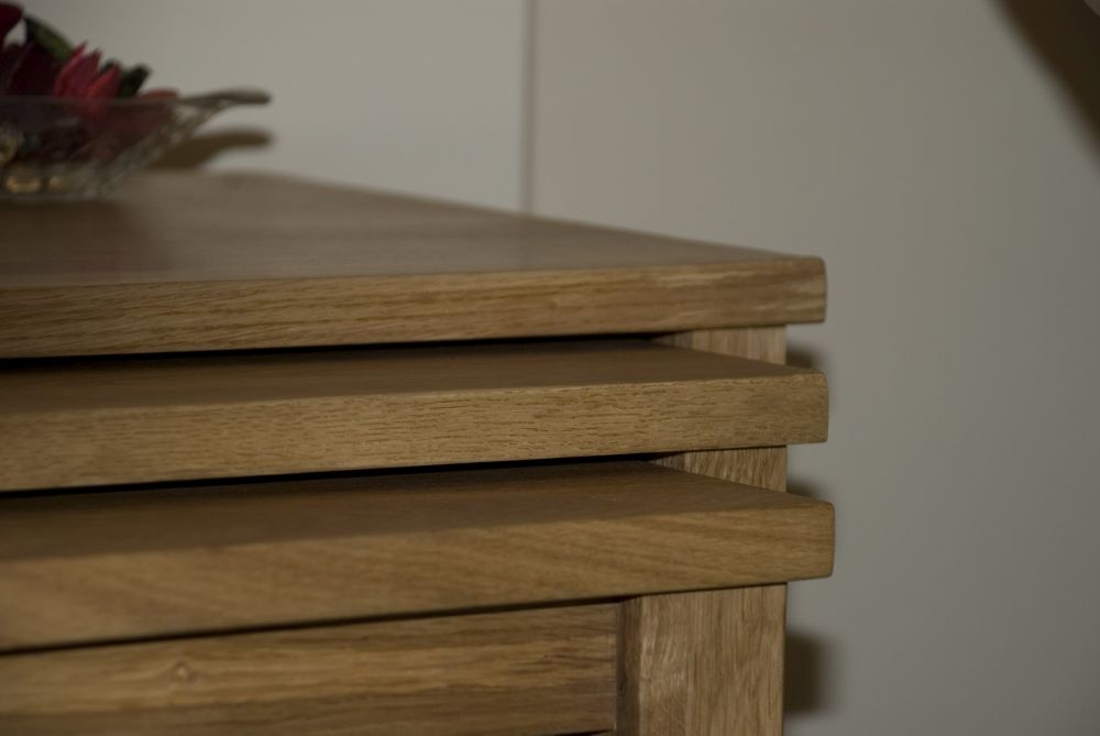 Product photograph of Homestyle Gb Opus Oak Nest Of Tables from Choice Furniture Superstore.