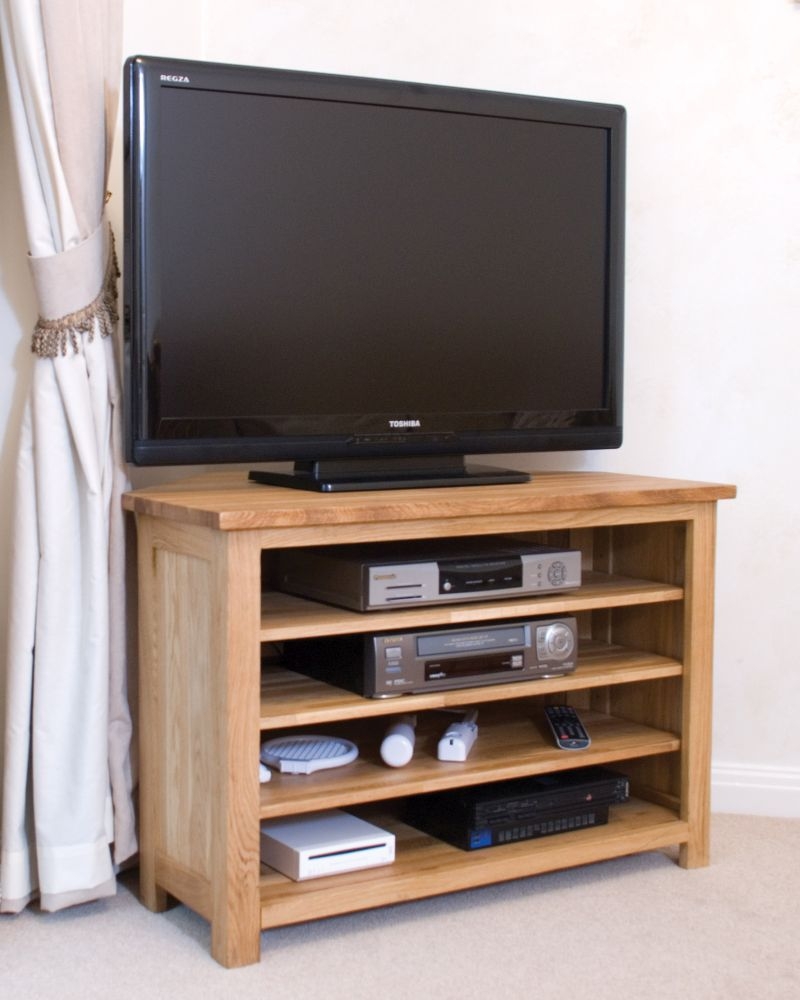 Product photograph of Homestyle Gb Opus Oak Corner Tv Unit from Choice Furniture Superstore.