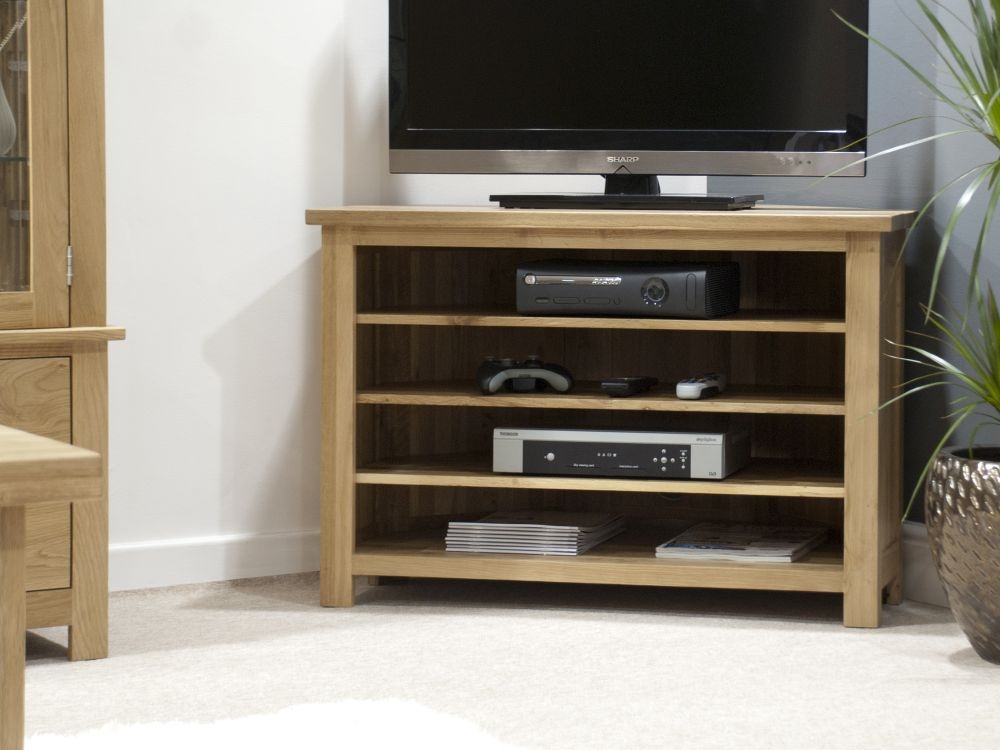 Product photograph of Homestyle Gb Opus Oak Corner Tv Unit from Choice Furniture Superstore.