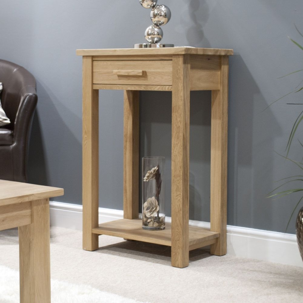 Product photograph of Homestyle Gb Opus Oak Small Console Table from Choice Furniture Superstore.