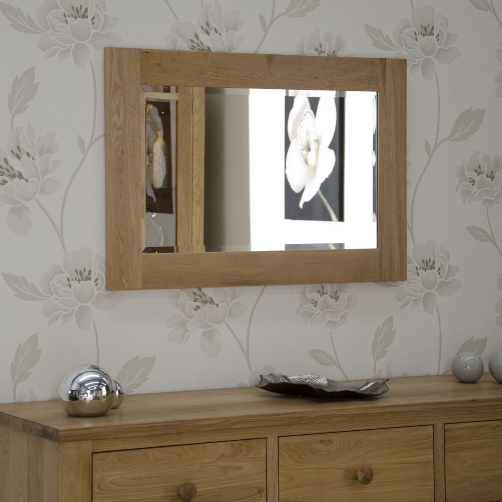 Product photograph of Homestyle Gb Opus Oak Rectangular Small Wall Mirror 72cm X 102cm from Choice Furniture Superstore.