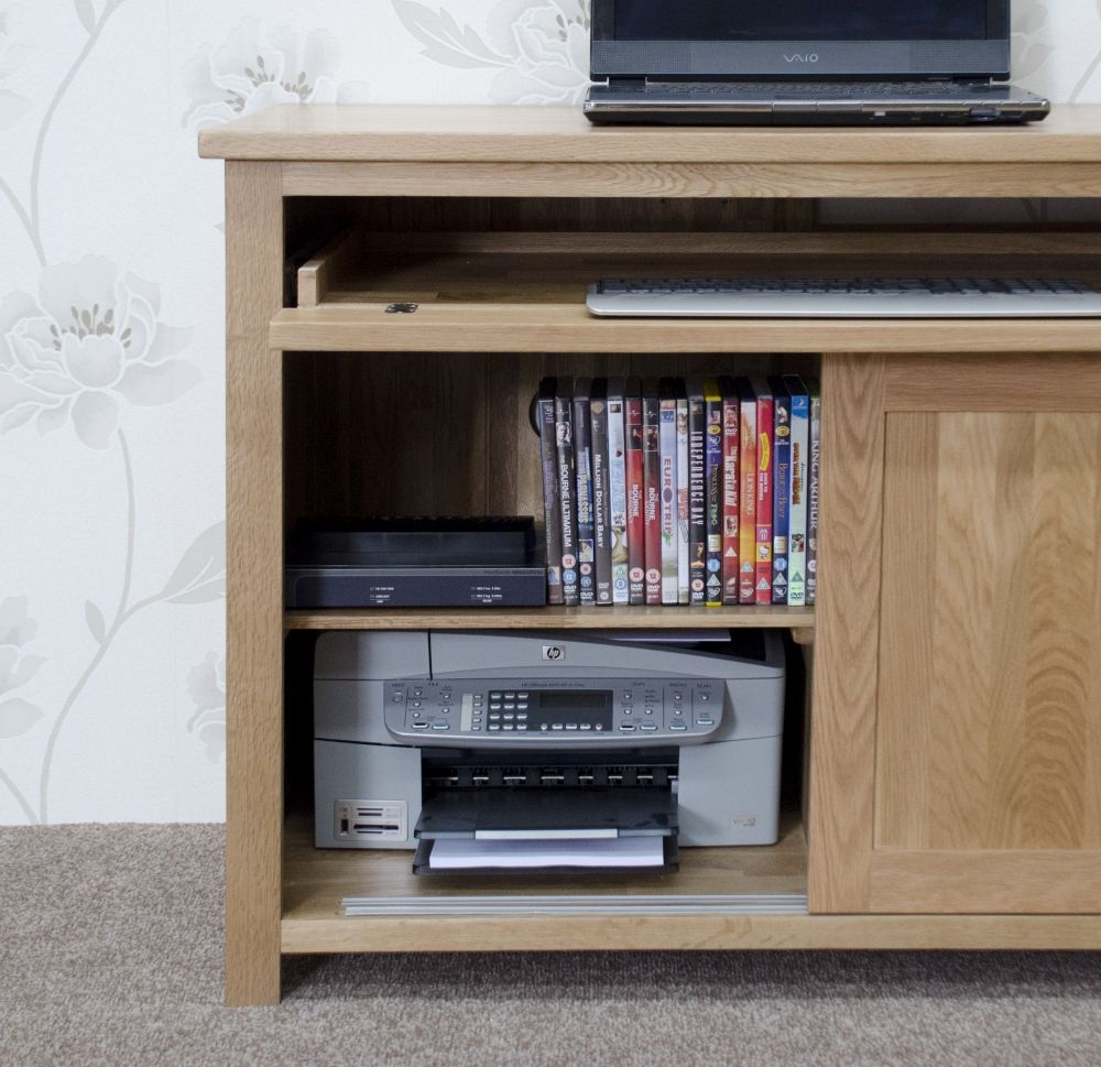 Product photograph of Homestyle Gb Opus Oak Hideaway Desk from Choice Furniture Superstore.