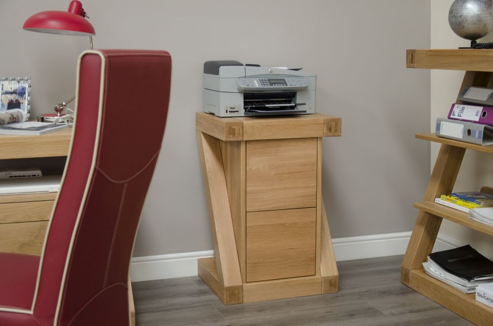Product photograph of Homestyle Gb Z Designer Oak Filing Cabinet from Choice Furniture Superstore.