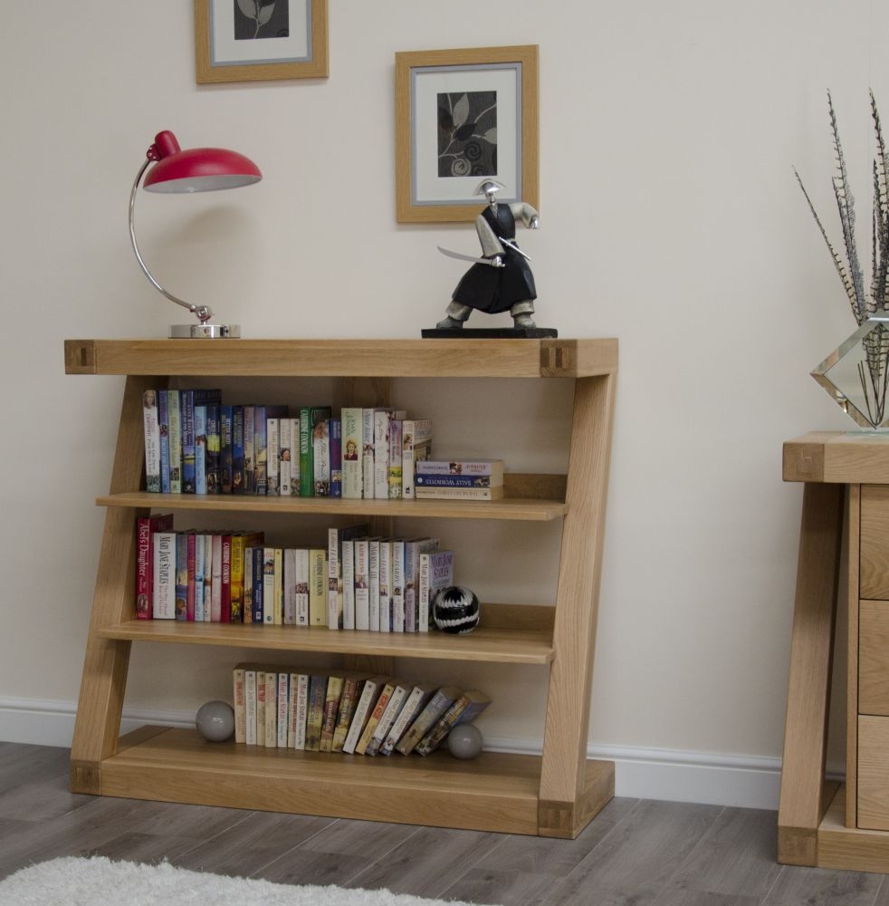 Product photograph of Homestyle Gb Z Designer Oak Small Bookcase from Choice Furniture Superstore.