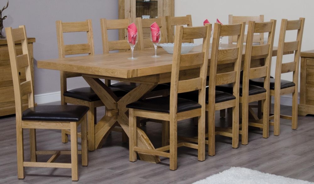 Product photograph of Homestyle Gb Deluxe Oak Ladder Back Dining Chair Sold In Pairs from Choice Furniture Superstore.