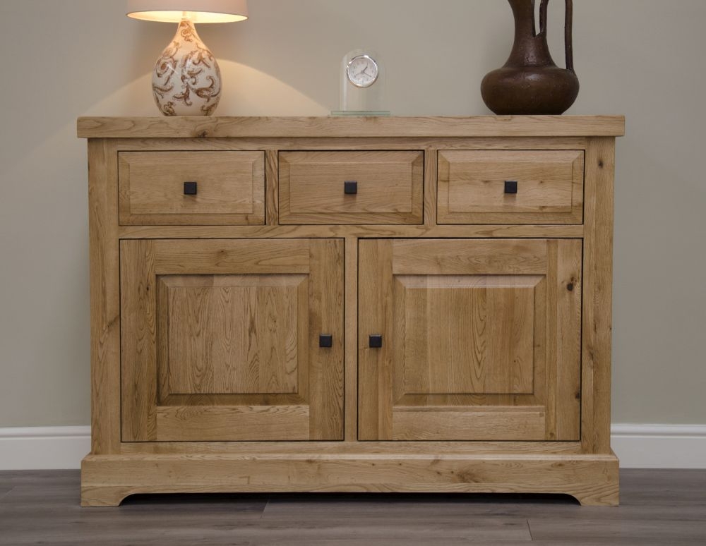 Product photograph of Homestyle Gb Deluxe Oak Small Sideboard from Choice Furniture Superstore.