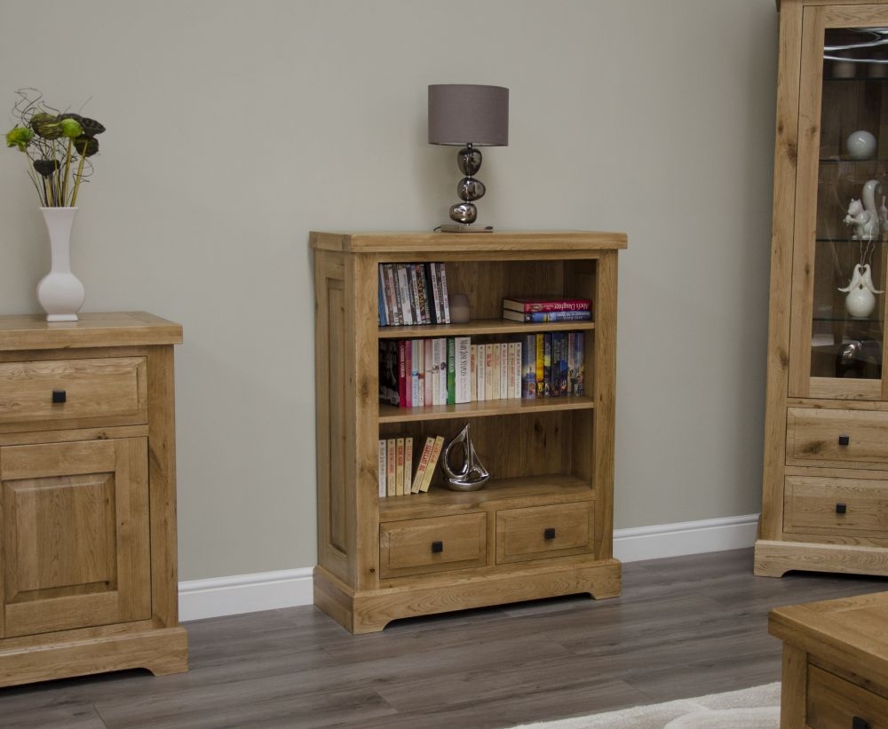 Product photograph of Homestyle Gb Deluxe Oak Small Bookcase from Choice Furniture Superstore.
