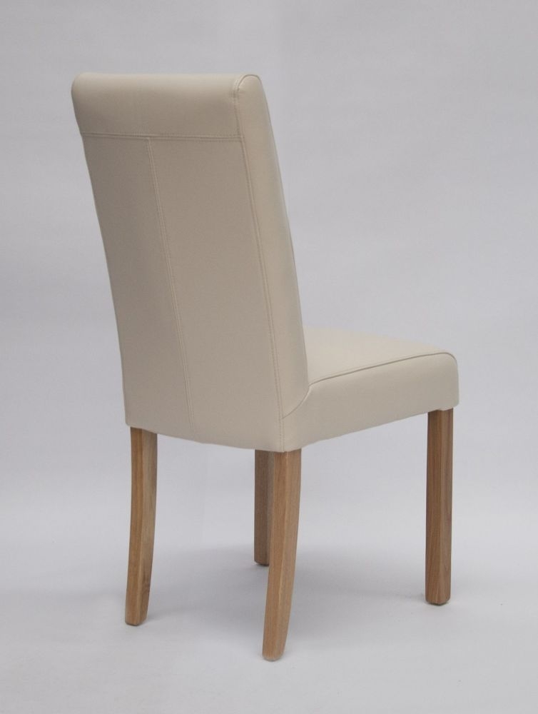 Product photograph of Homestyle Gb Marianna Bycast Leather Dining Chair Sold In Pairs from Choice Furniture Superstore.