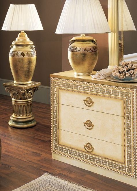 Product photograph of Camel Aida Ivory Italian Double Dresser from Choice Furniture Superstore.