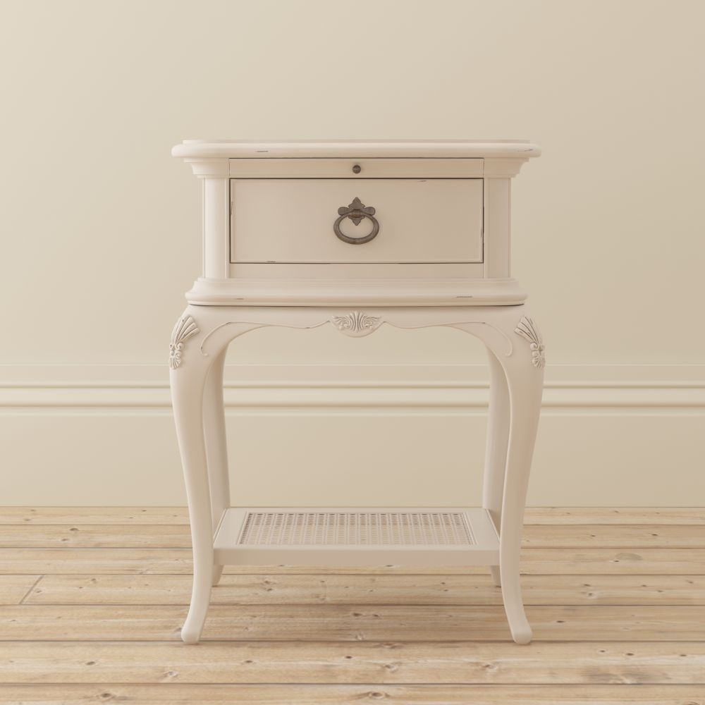 Willis and Gambier Ivory Bedside Table, 1 Drawer Bedside Table