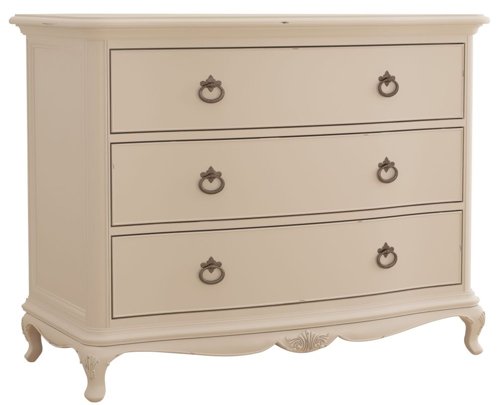 Product photograph of Willis And Gambier Ivory 3 Drawer Low Chest from Choice Furniture Superstore.