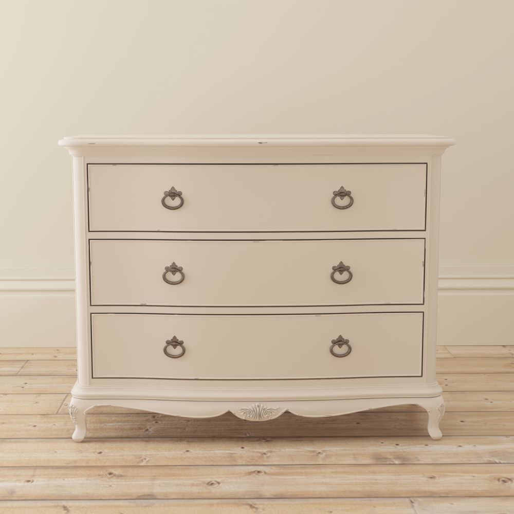 Product photograph of Willis And Gambier Ivory 3 Drawer Low Chest from Choice Furniture Superstore.