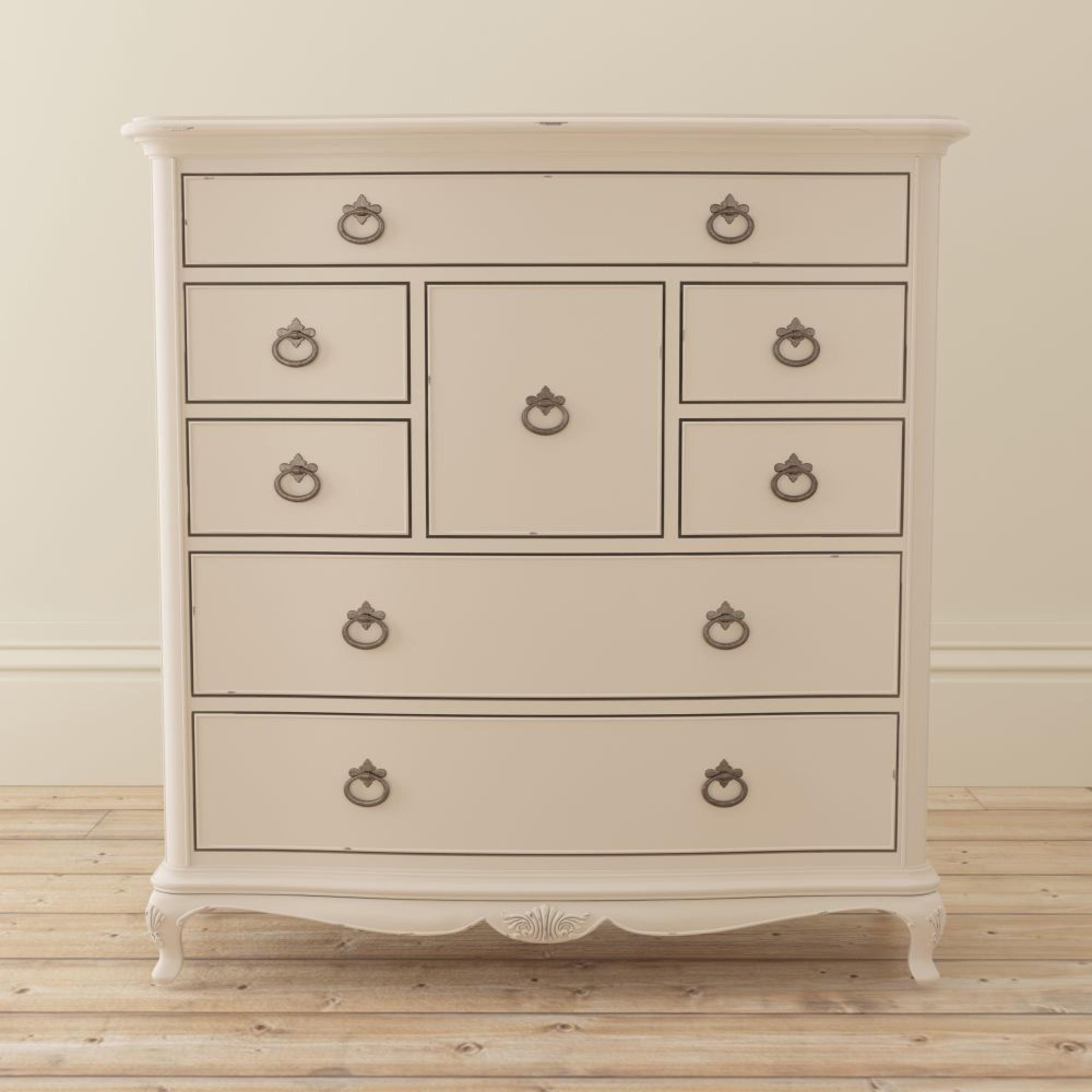 Product photograph of Willis And Gambier Ivory 8 Drawer Chest from Choice Furniture Superstore.