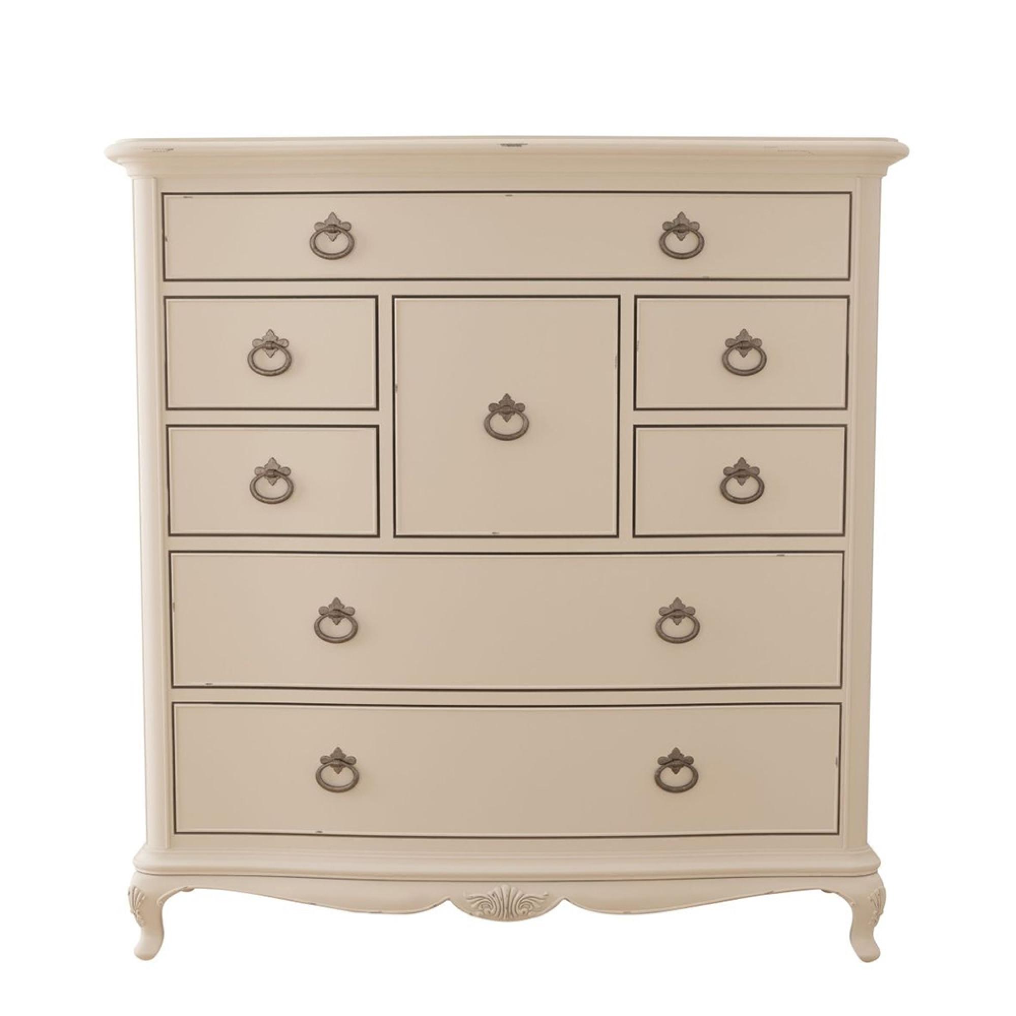 Product photograph of Willis And Gambier Ivory 8 Drawer Chest from Choice Furniture Superstore.