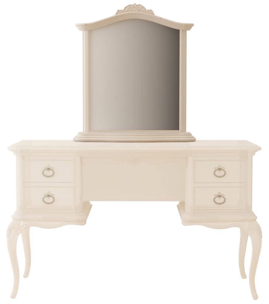 Product photograph of Willis And Gambier Ivory Arch Mirror from Choice Furniture Superstore.