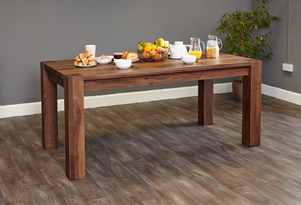 Product photograph of Shiro Walnut Large Dining Table - 6 Seater from Choice Furniture Superstore.