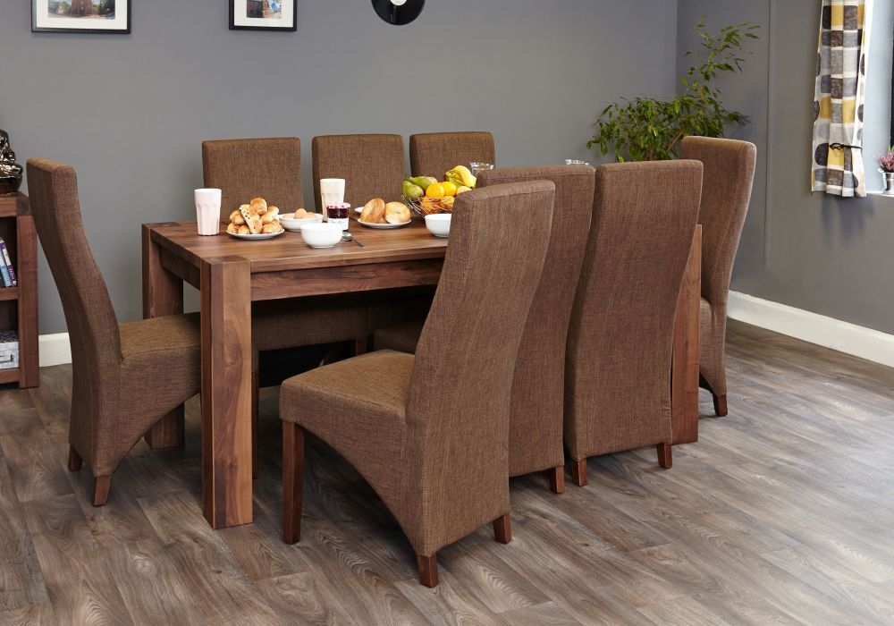 Product photograph of Shiro Walnut Large Dining Table - 6 Seater from Choice Furniture Superstore.