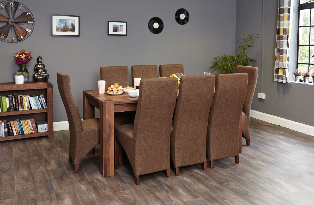 Product photograph of Shiro Walnut Large Dining Table - 6 Seater from Choice Furniture Superstore.