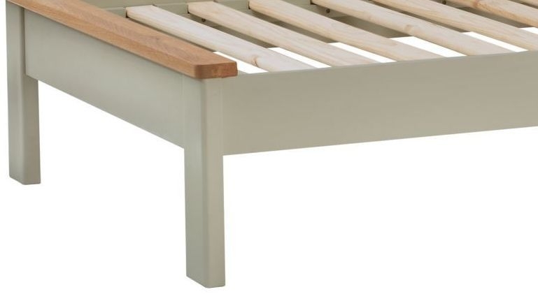 Product photograph of Portland Stone Painted Slatted Bed - Sizes Available from Choice Furniture Superstore.