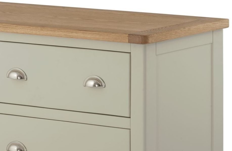 Product photograph of Portland Stone Painted 6 Drawer Chest from Choice Furniture Superstore.