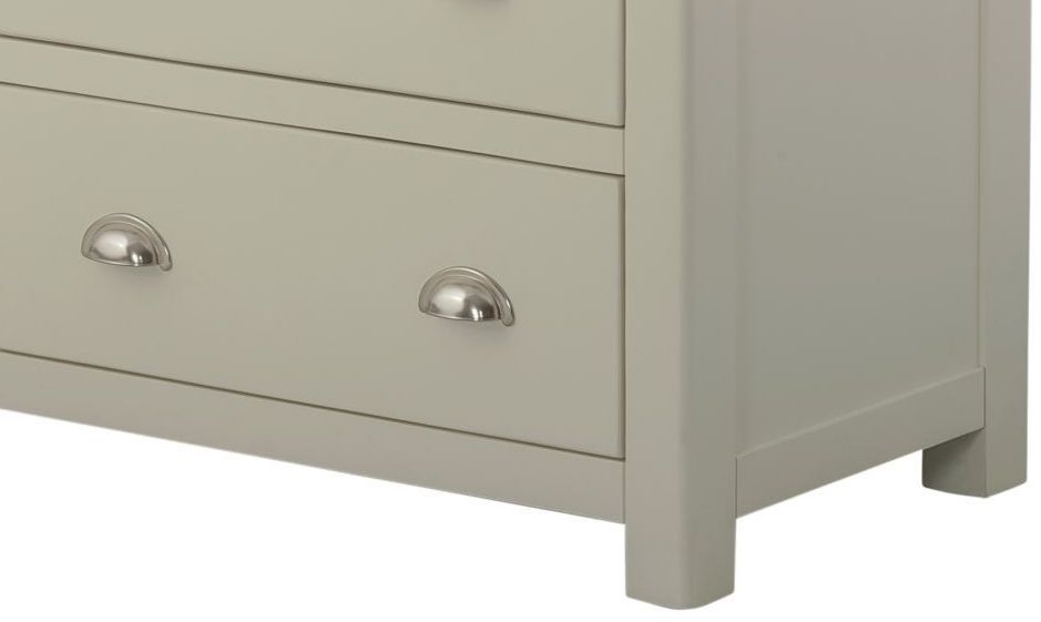 Product photograph of Portland Stone Painted 6 Drawer Chest from Choice Furniture Superstore.