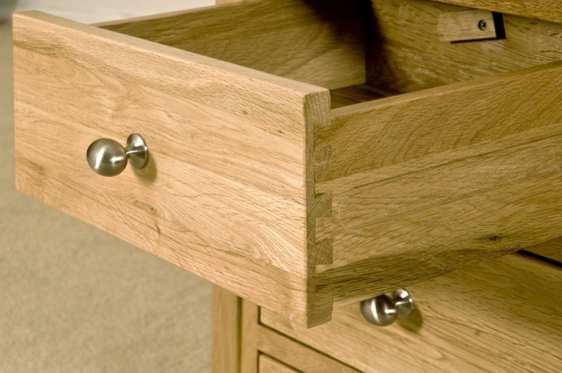 Product photograph of Shaker Oak Bedside Cabinet from Choice Furniture Superstore.