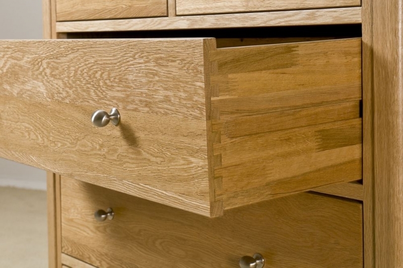 Product photograph of Shaker Oak 3 2 Drawer Chest from Choice Furniture Superstore.