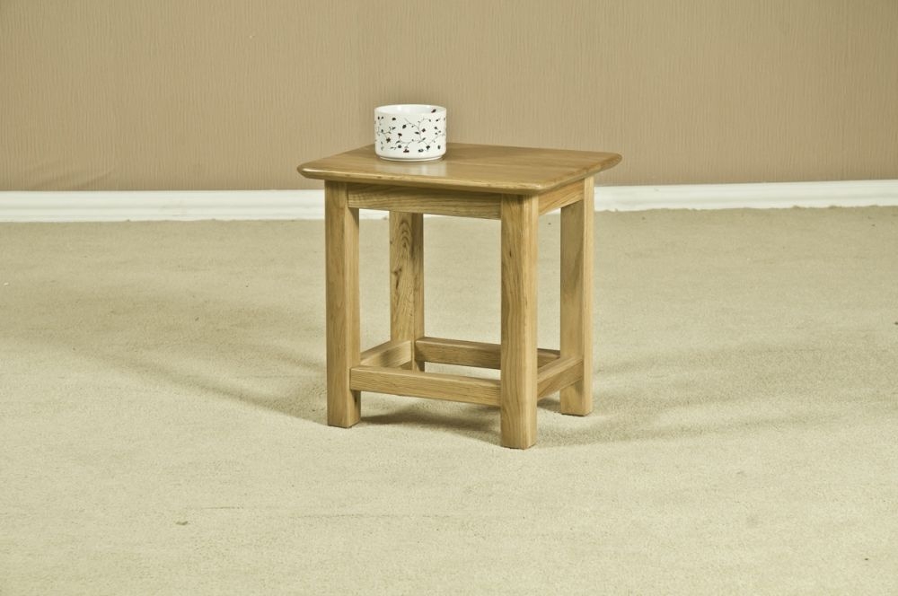 Product photograph of Shaker Oak Side Table from Choice Furniture Superstore.