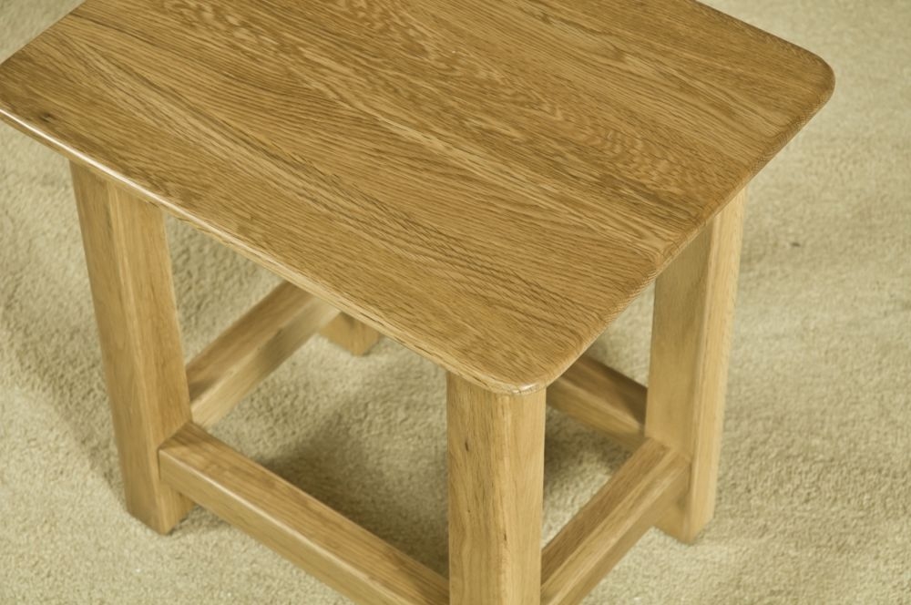 Product photograph of Shaker Oak Side Table from Choice Furniture Superstore.