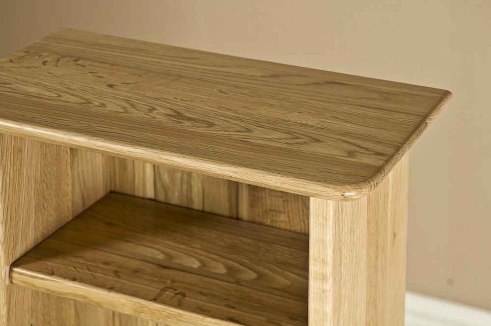 Product photograph of Shaker Oak Cd Rack from Choice Furniture Superstore.