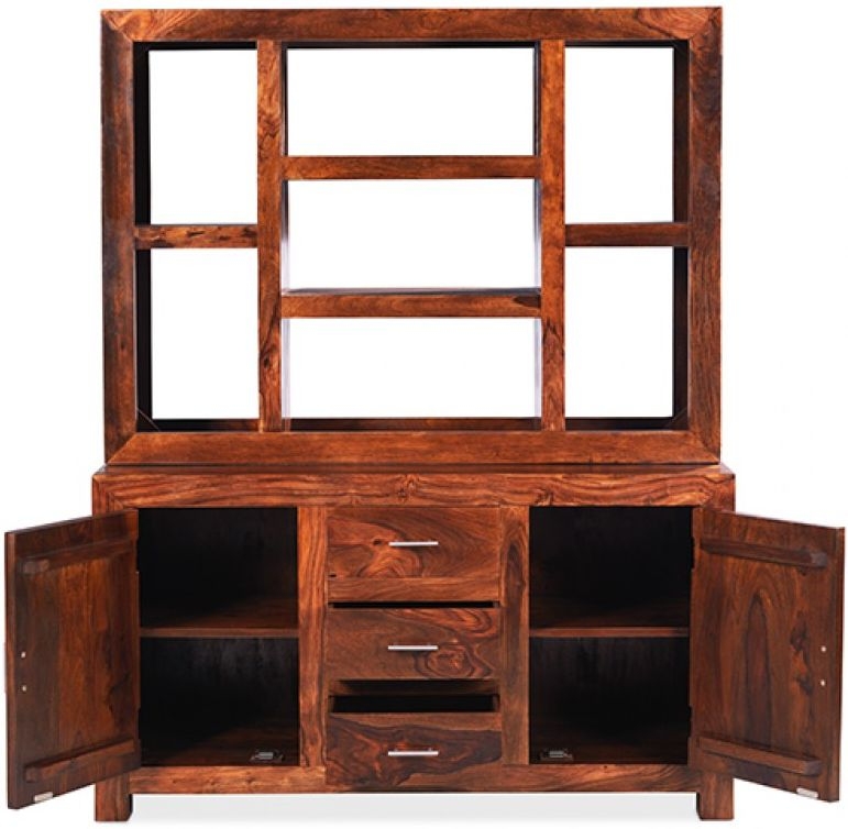 Product photograph of Cube Sheesham Large Dresser from Choice Furniture Superstore.