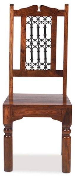 Product photograph of Indian Sheesham Solid Wood High Back Dining Chair Sold In Pairs from Choice Furniture Superstore.