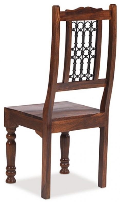 Product photograph of Indian Sheesham Solid Wood Low Back Dining Chair Sold In Pairs from Choice Furniture Superstore.