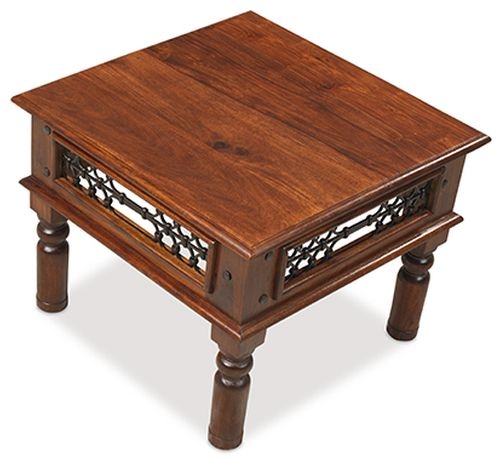 Product photograph of Indian Sheesham Solid Wood Large Square Lamp Coffee Table from Choice Furniture Superstore.