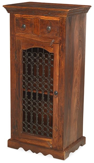 Product photograph of Indian Sheesham Solid Wood Entertainment Hi-fi Cabinet from Choice Furniture Superstore.