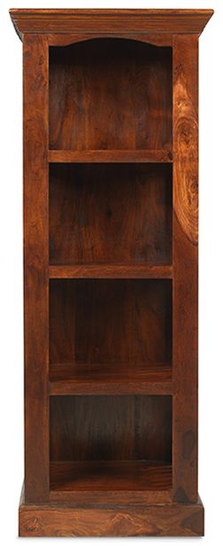 Product photograph of Indian Sheesham Solid Wood Alcove Narrow Bookcase With 3 Shelves from Choice Furniture Superstore.