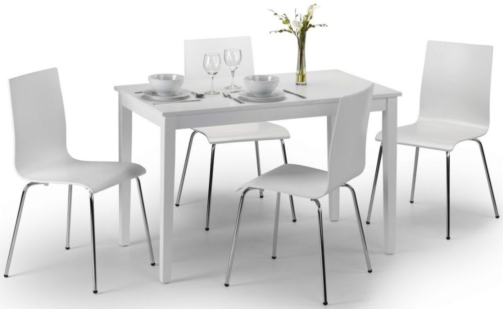 Product photograph of Taku White Dining Table - 4 Seater from Choice Furniture Superstore.