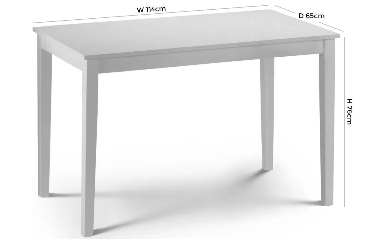 Product photograph of Taku White Dining Table - 4 Seater from Choice Furniture Superstore.