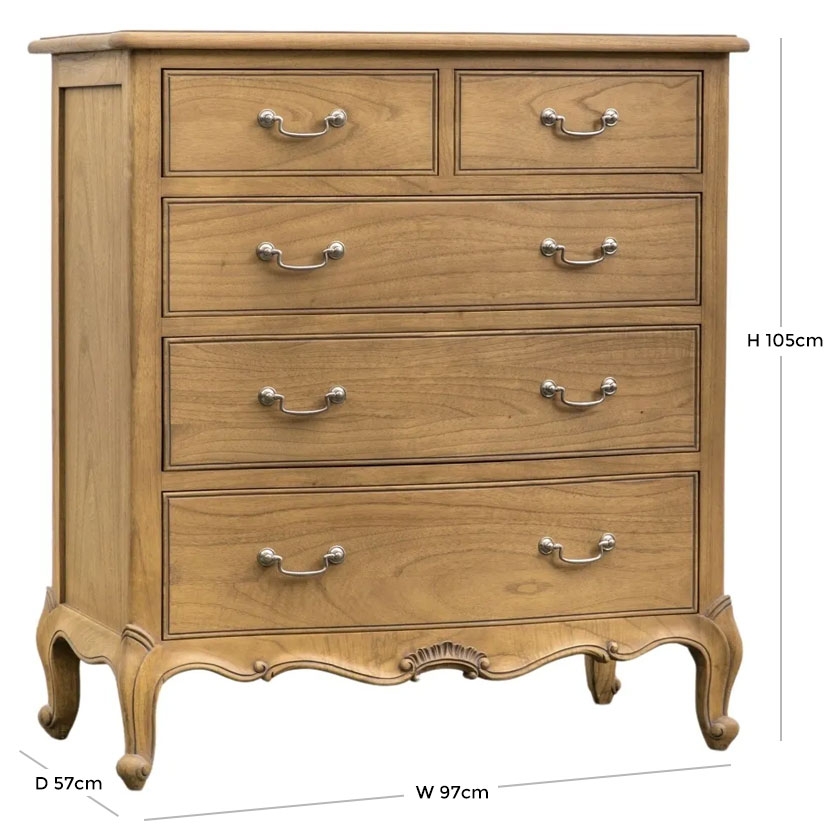 Product photograph of Chic Weathered 3 2 Drawer Chest from Choice Furniture Superstore.