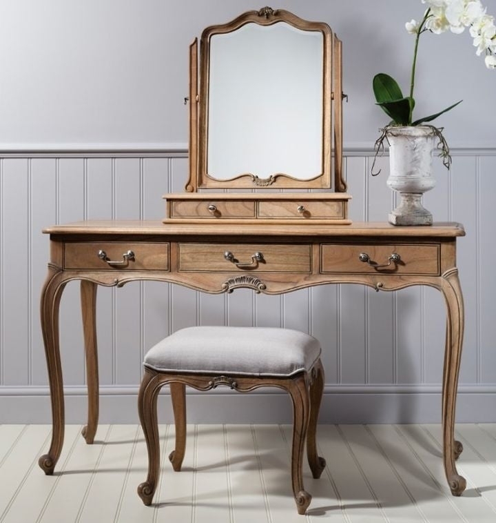 Product photograph of Chic Weathered Dressing Table from Choice Furniture Superstore.
