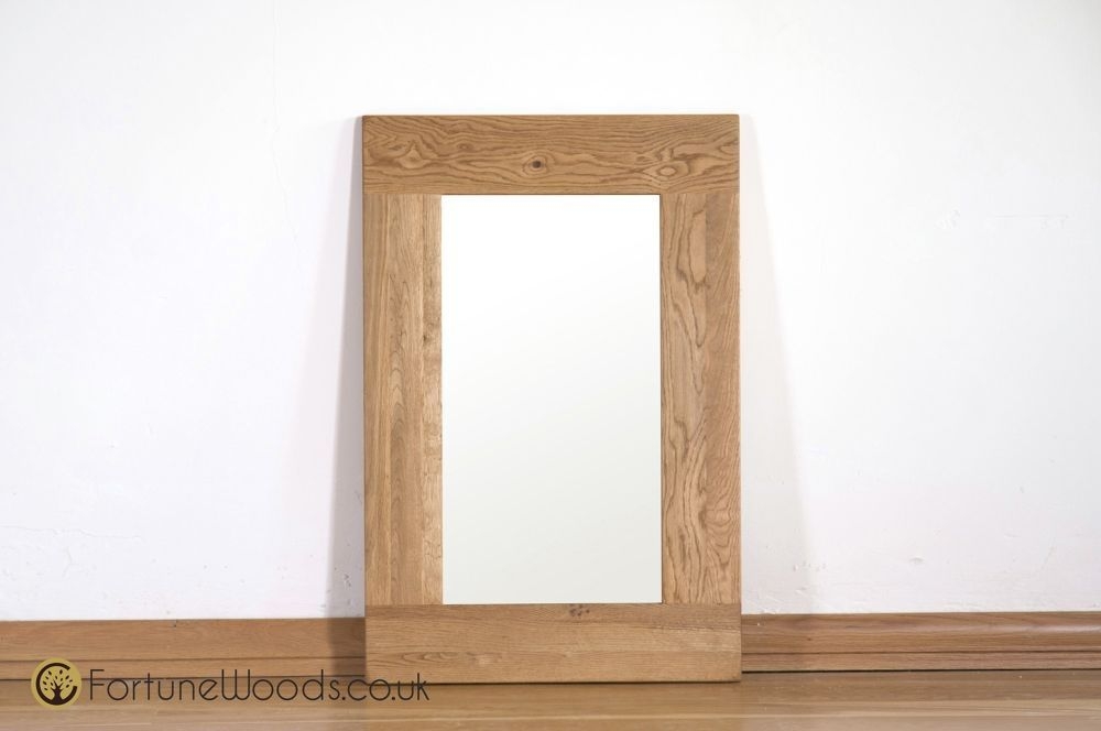 Product photograph of Kent Oak Rectangular Wall Mirror - 60cm X 90cm from Choice Furniture Superstore.
